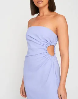 Selena Strapless Dress Purple Size 10 for rent on The Volte - image 3
