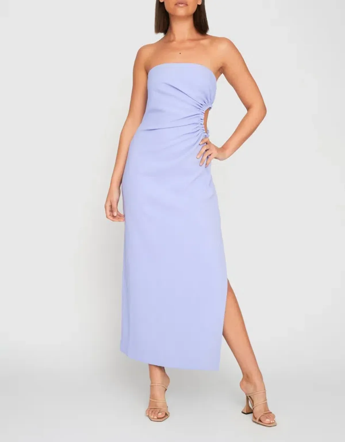 Selena Strapless Dress Purple Size 10 - Image 1