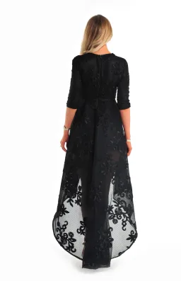 Asilio Prisoner Queen Dress Black Size 10 for rent on The Volte - image 3