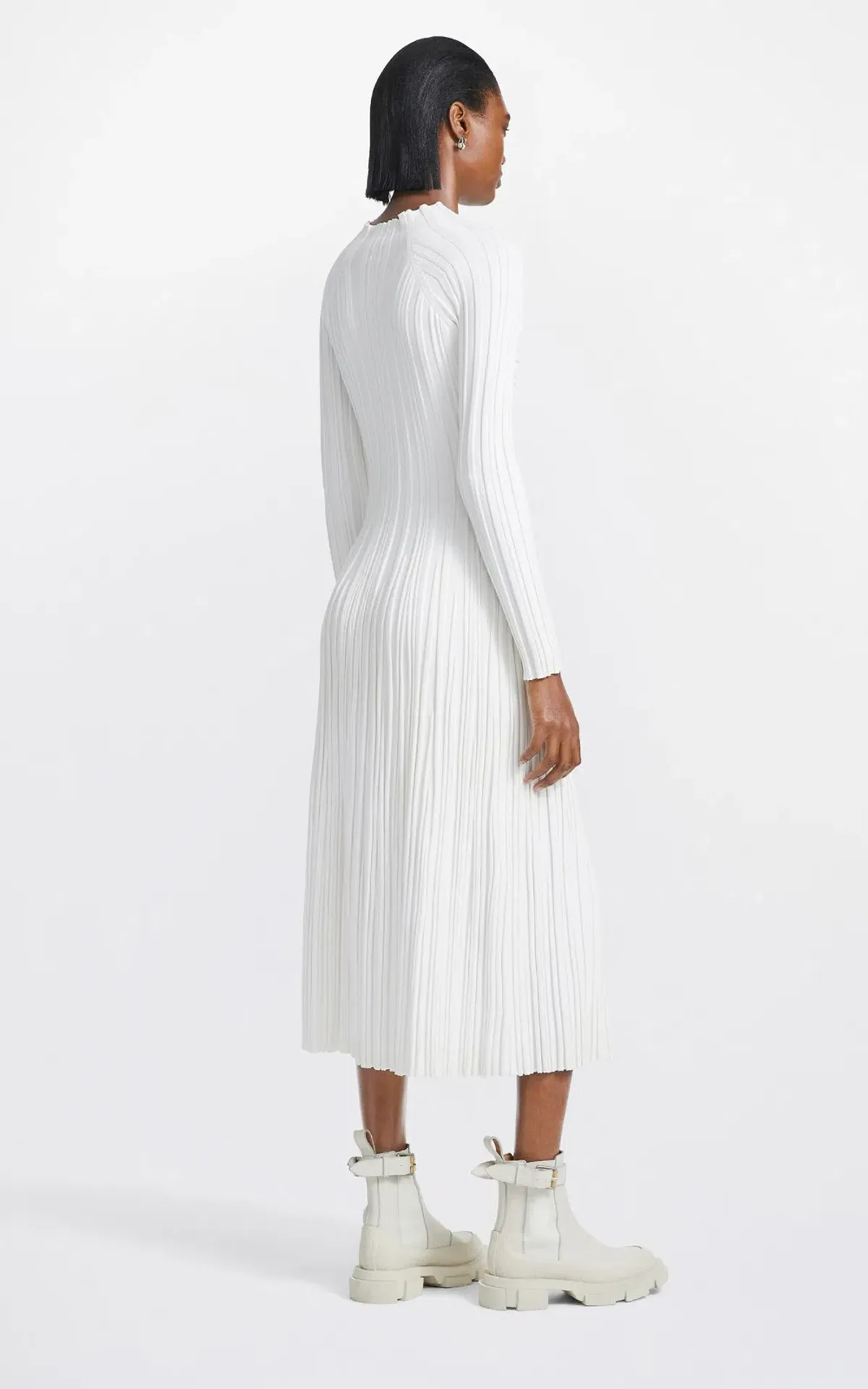 Dion Lee Lung Twist Dress White Size 8 - Image 4