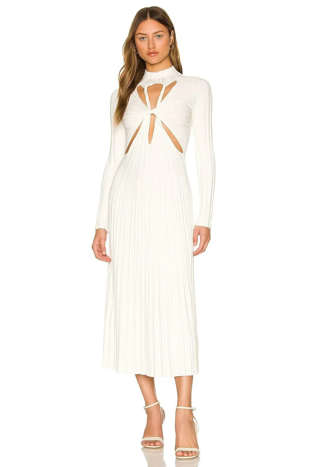 Dion Lee Lung Twist Dress White Size 8 - Image 1
