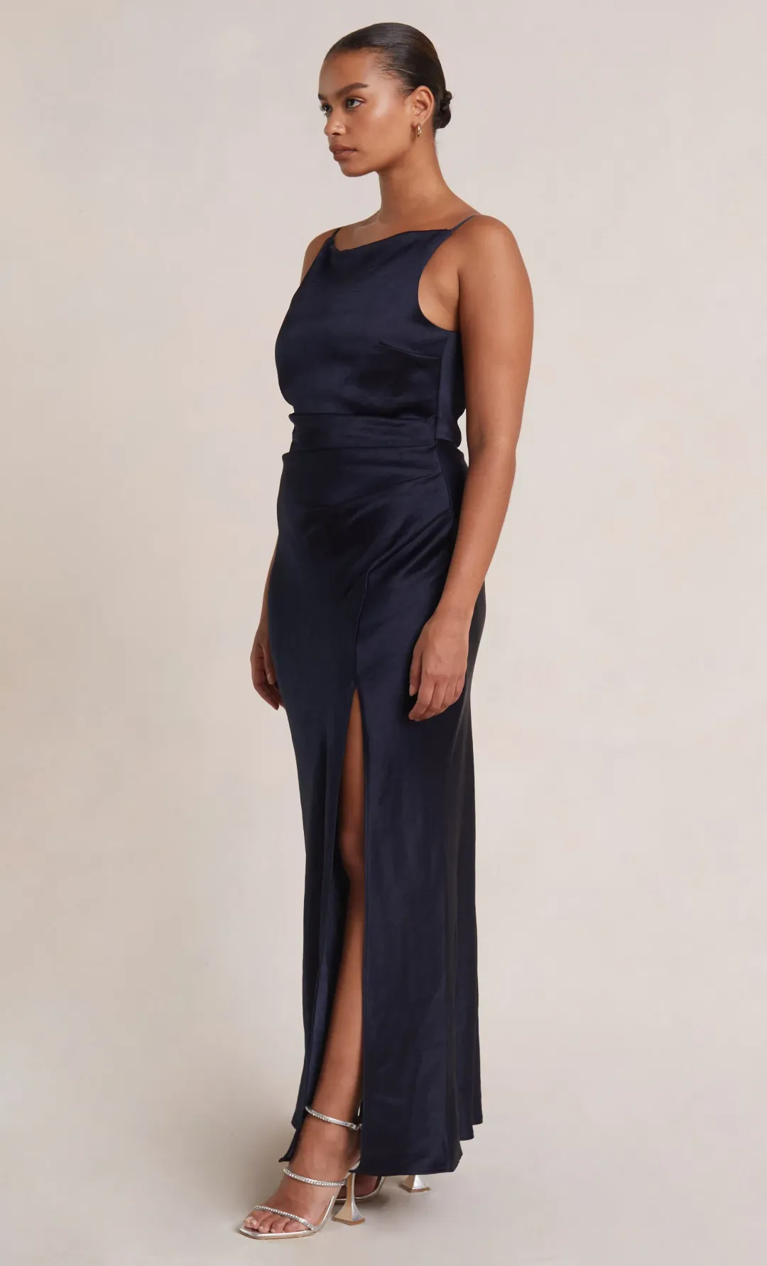 Bec & Bridge The Dreamer Maxi Dress Navy Size 16 for rent on The Volte - main image