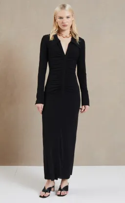 Bec and Bridge Sylvia LS Maxi Dress Black Size 16 for rent on The Volte - image 1