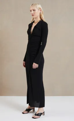 Bec and Bridge Sylvia LS Maxi Dress Black Size 16 for rent on The Volte - image 2