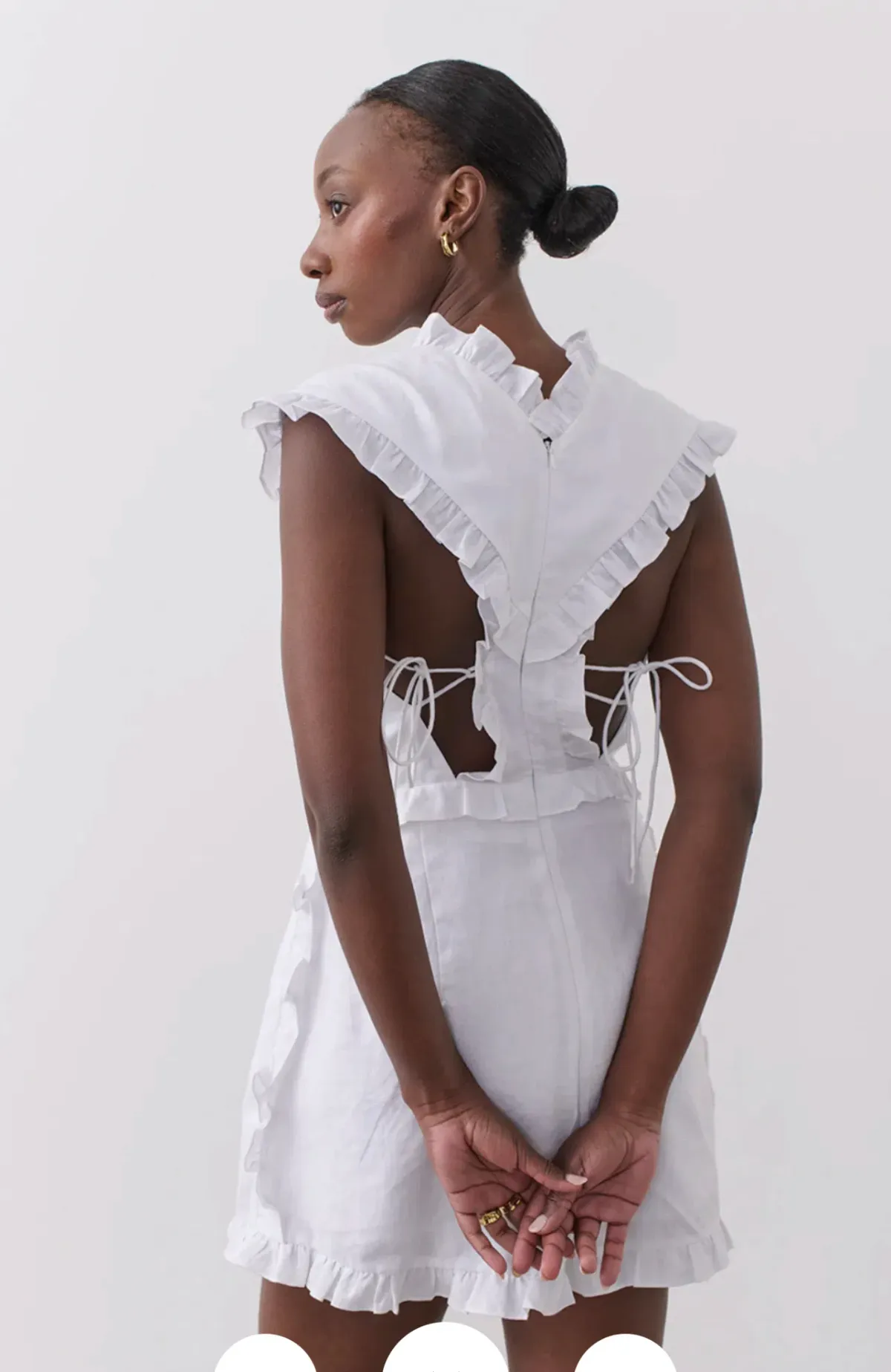 Joslin Kayla Linen Playsuit White - Image 2