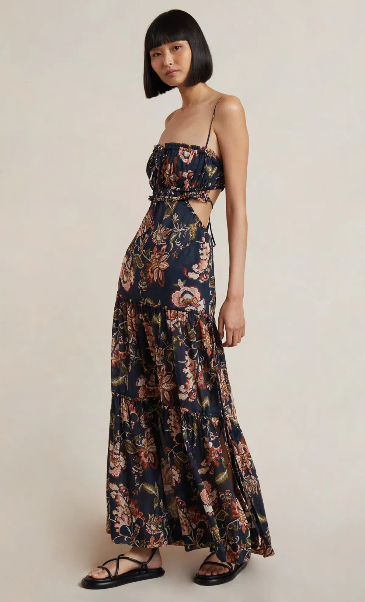 Bec & Bridge Lori Tie Maxi Dress Floral Size 8 - Image 3