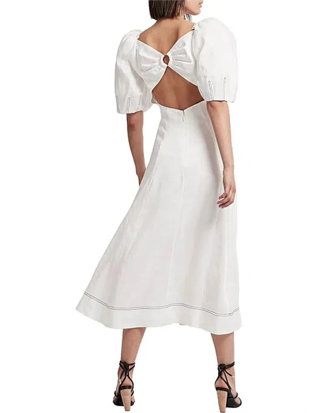 Aje Harmoney Dress White Size 8 for rent on The Volte - main image