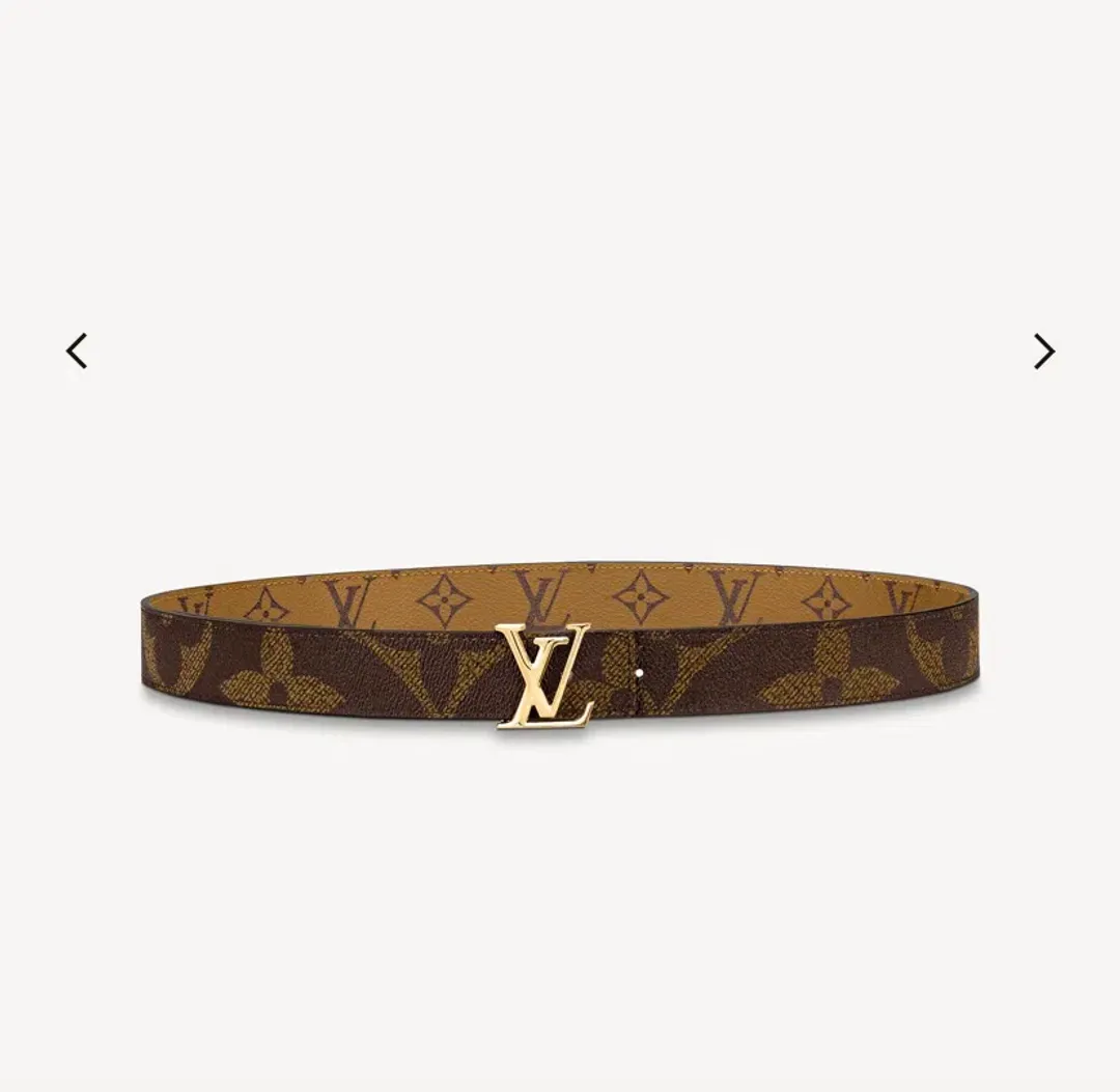 Louis Vuitton Iconic 30MM Reversible Belt Brown for rent on The Volte - main image