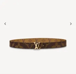 Louis Vuitton Iconic 30MM Reversible Belt Brown for rent on The Volte - image 1