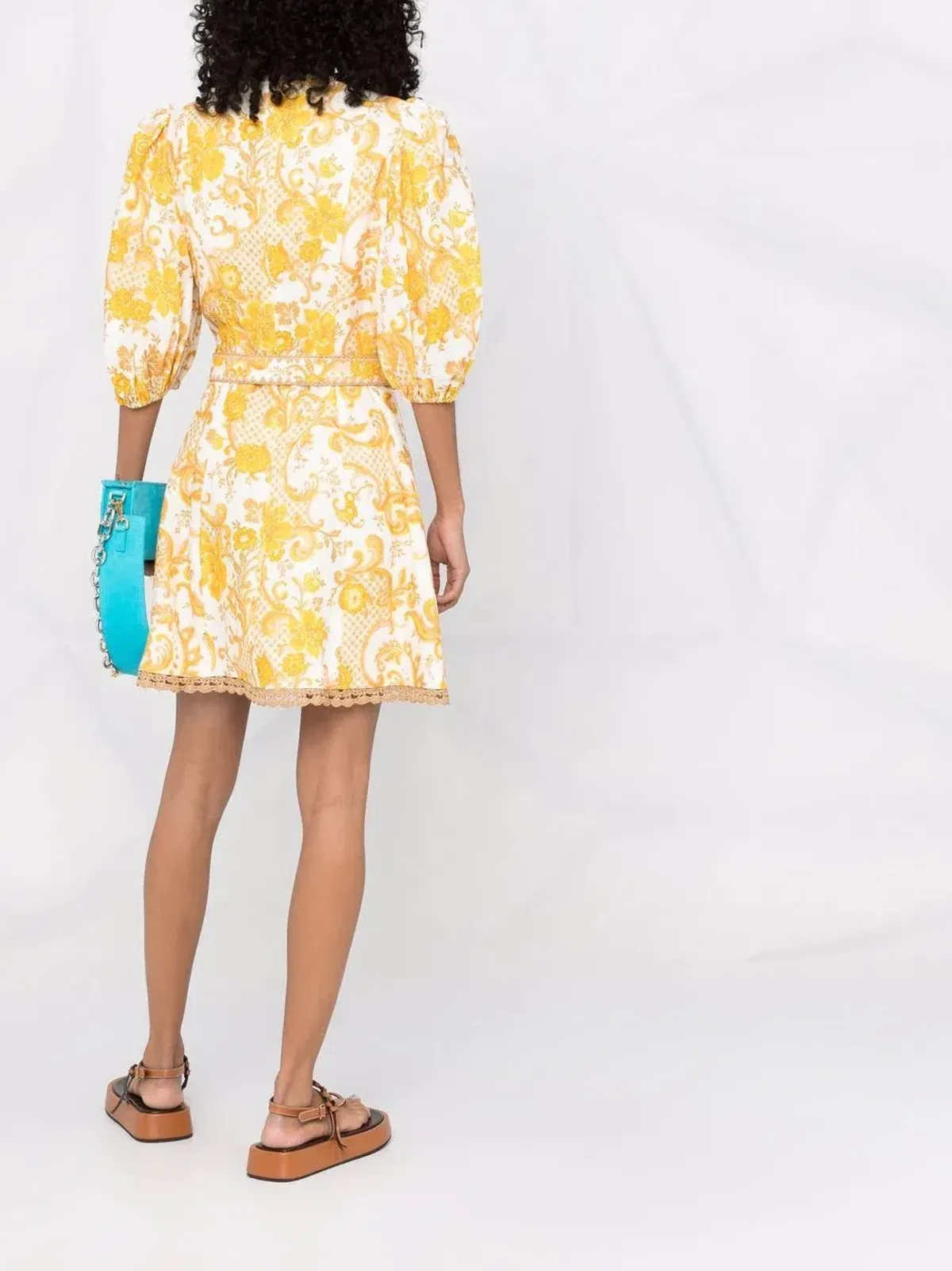 Zimmermann Postcard Mini Dress Print Size 3/ AU 14 - Image 4