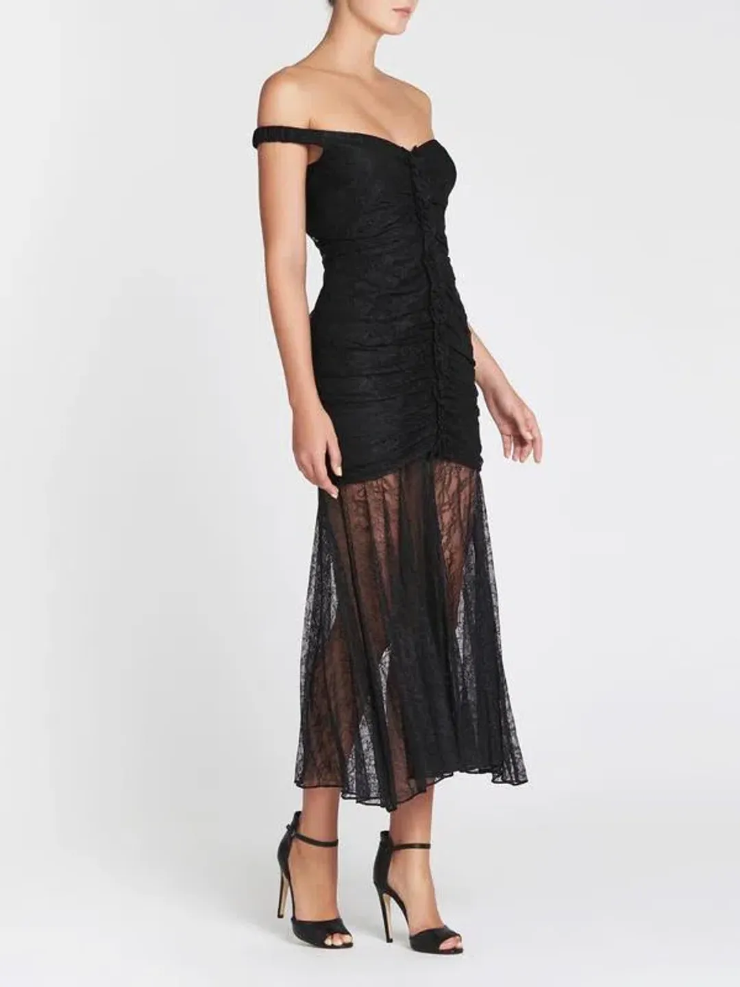 Camilla & Marc Sinclair Midi Dress Black Size 6 for rent on The Volte - main image