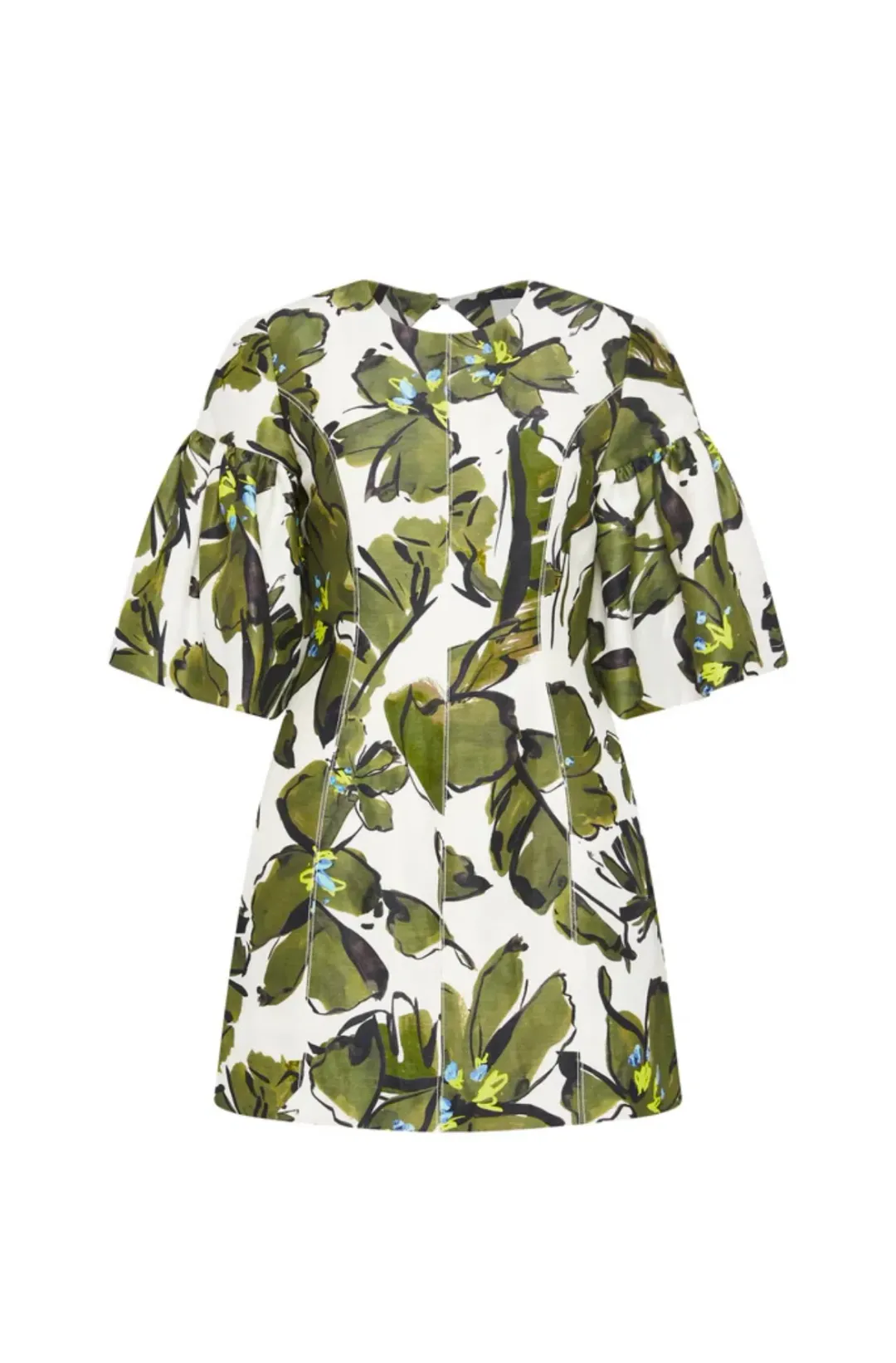 Aje Oasis Olive Leaf Dress Print Size 8 for rent on The Volte - main image
