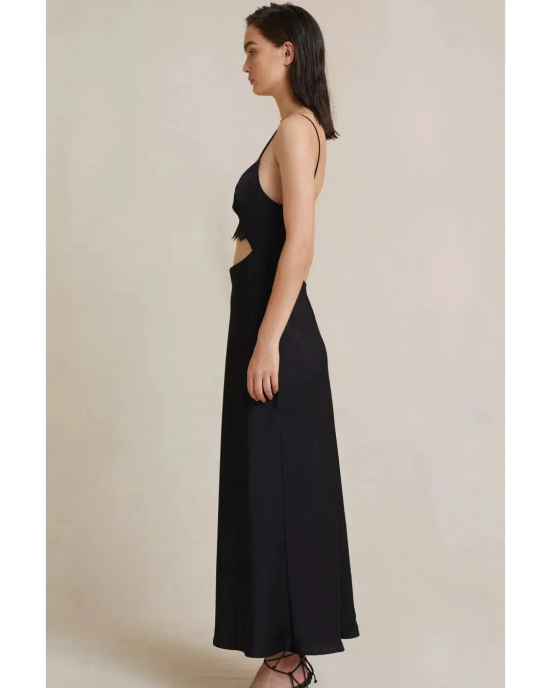Bec & Bridge Valerie Midi Dress Black Size AU 8 for rent on The Volte - main image