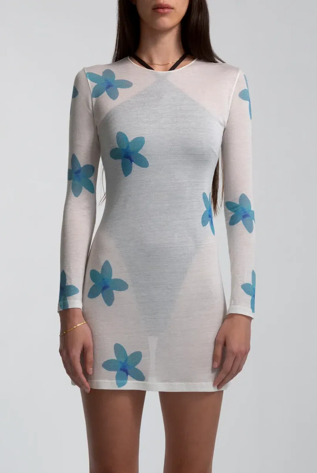 Tank Air Plumeria Mini Dress Print Size 6 for rent on The Volte - main image