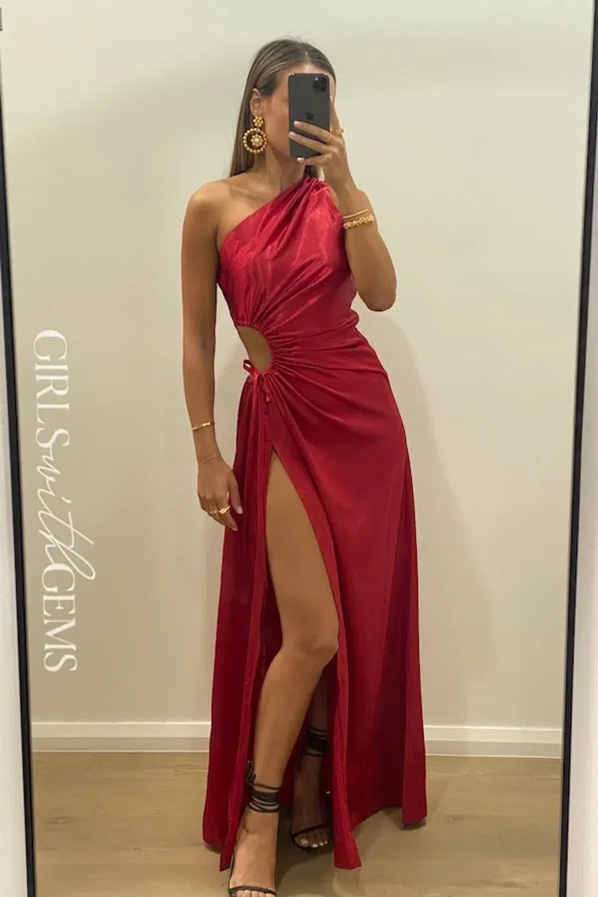 Sonya Moda Nour Maxi Dress Scarlet Red Size 10 - Image 4