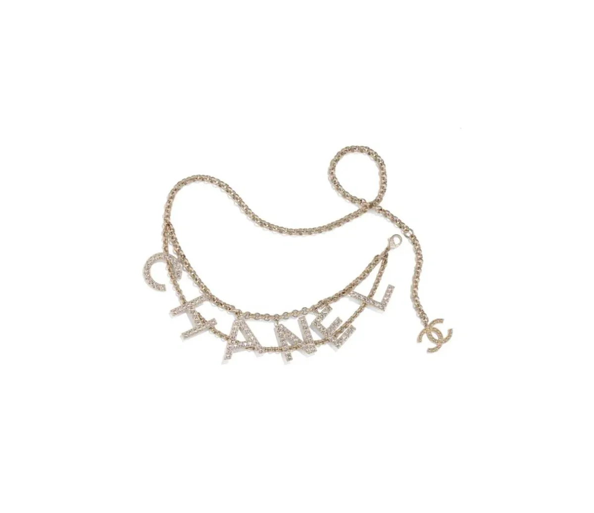 Chanel Logo Chain Belt Gold - Image 2