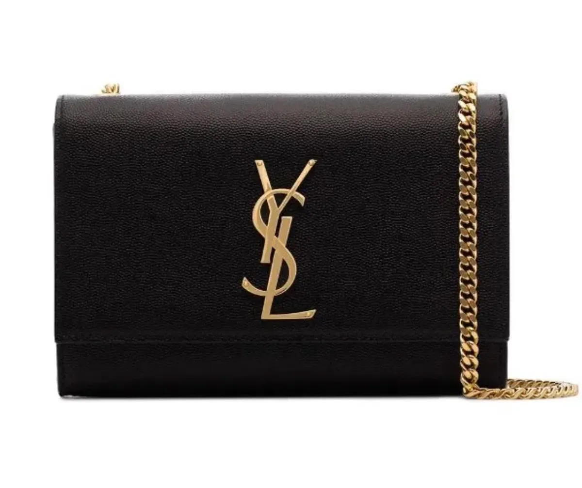 Saint Laurent Kate Textured Leather Handbag Black - Image 2