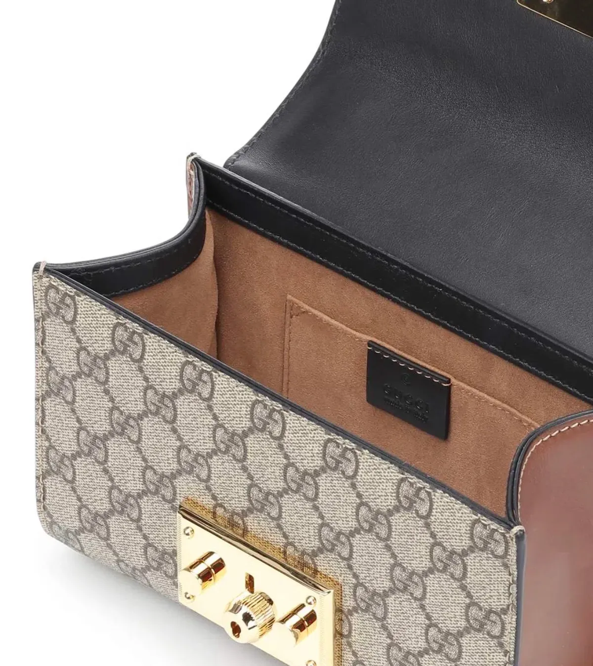 Gucci Padlock GG Supreme Bag Beige/Ebony - Image 3