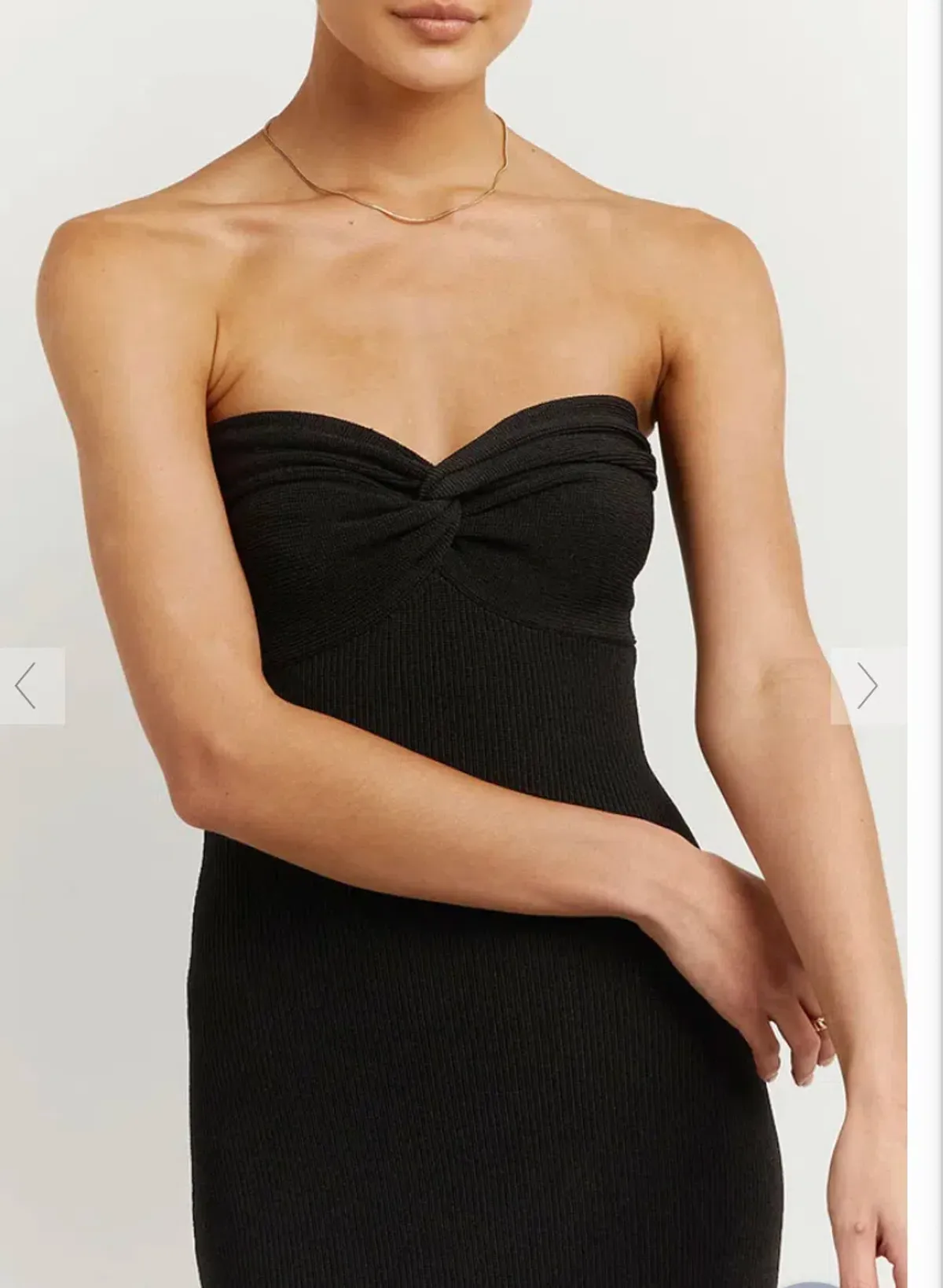 Dissh Anika Knit Midi DreSS Black Size 10 - Image 3