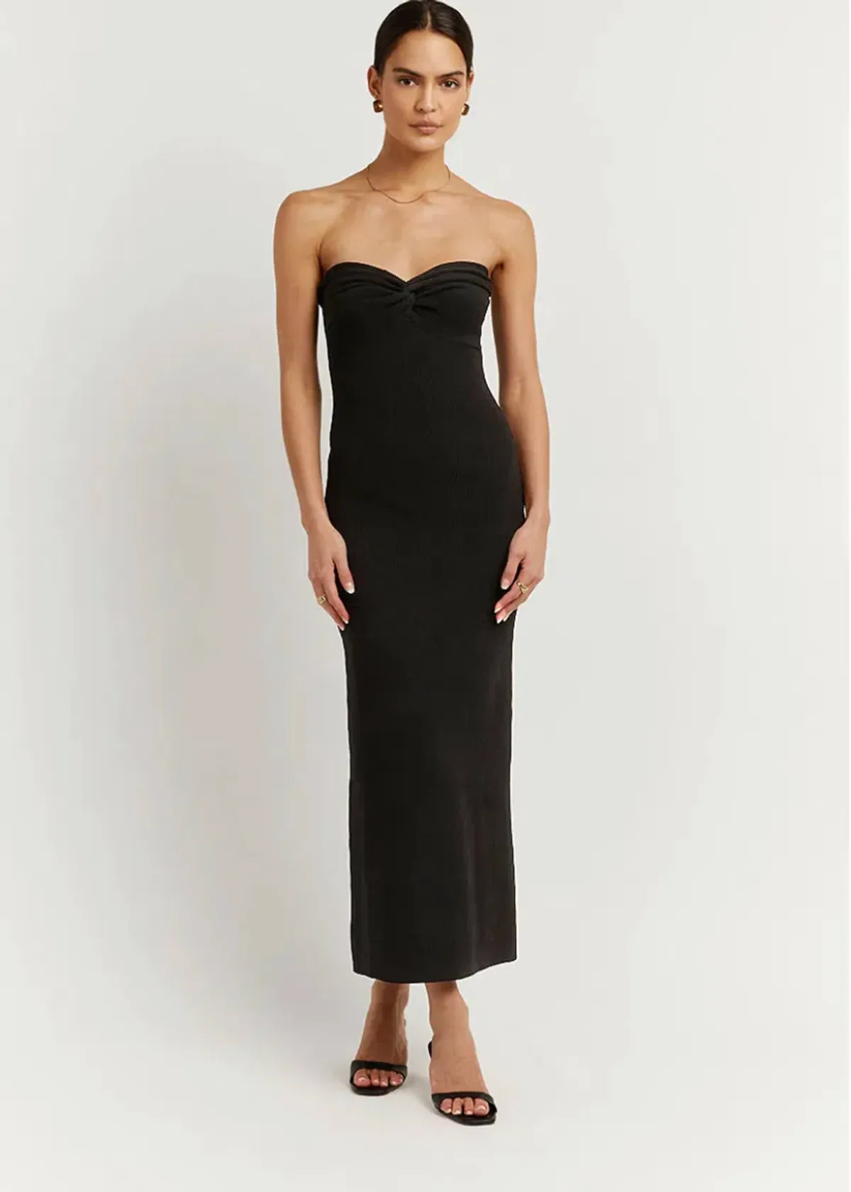 Dissh Anika Knit Midi DreSS Black Size 10 - Image 1