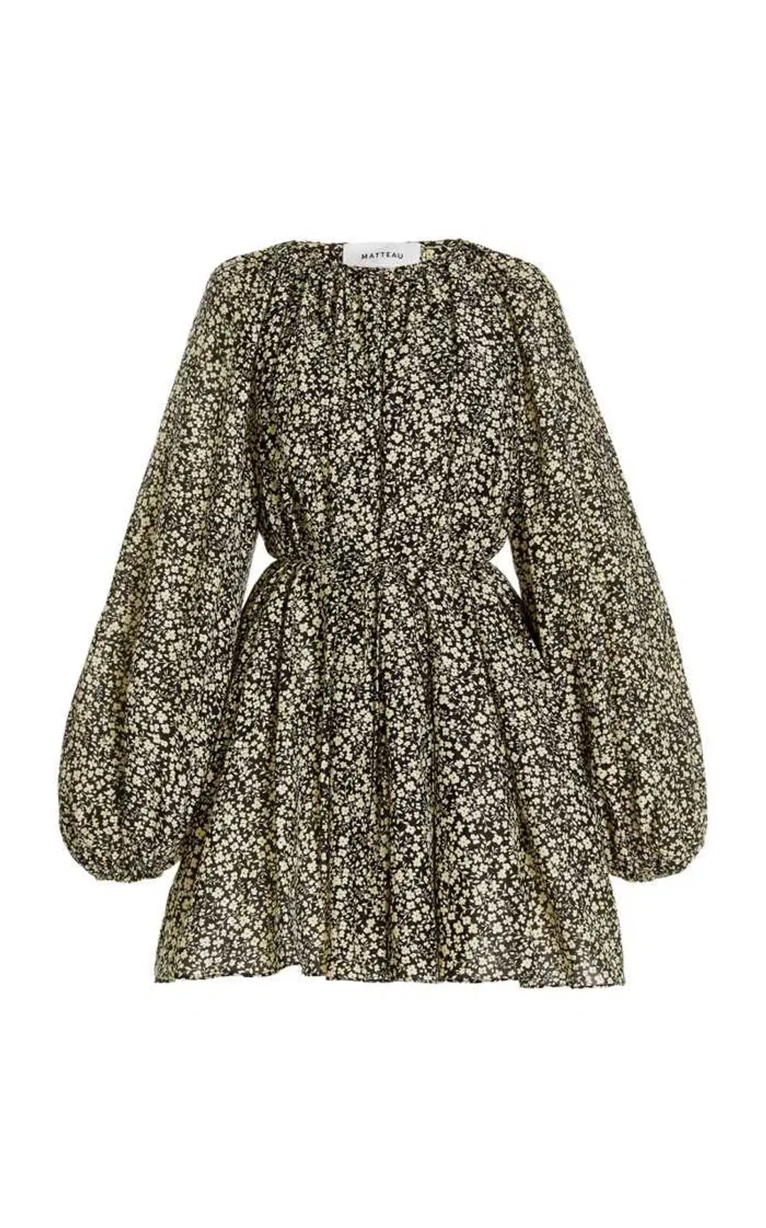 Matteau Voluminous Mini Dress Print Size 3 for rent on The Volte - main image