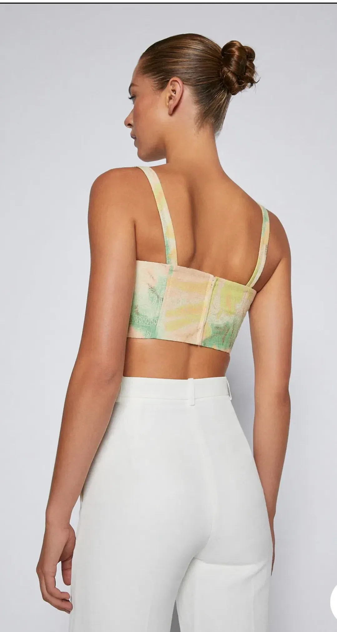 Scanlan Theodore Floral Tie Dye Bralette & Skirt Set Print Size 8 / S for rent on The Volte - main image