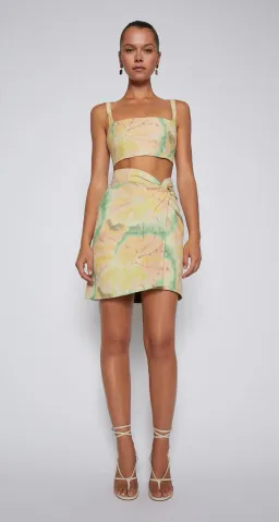 Scanlan Theodore Floral Tie Dye Bralette & Skirt Set Print Size 8 / S for rent on The Volte - image 4