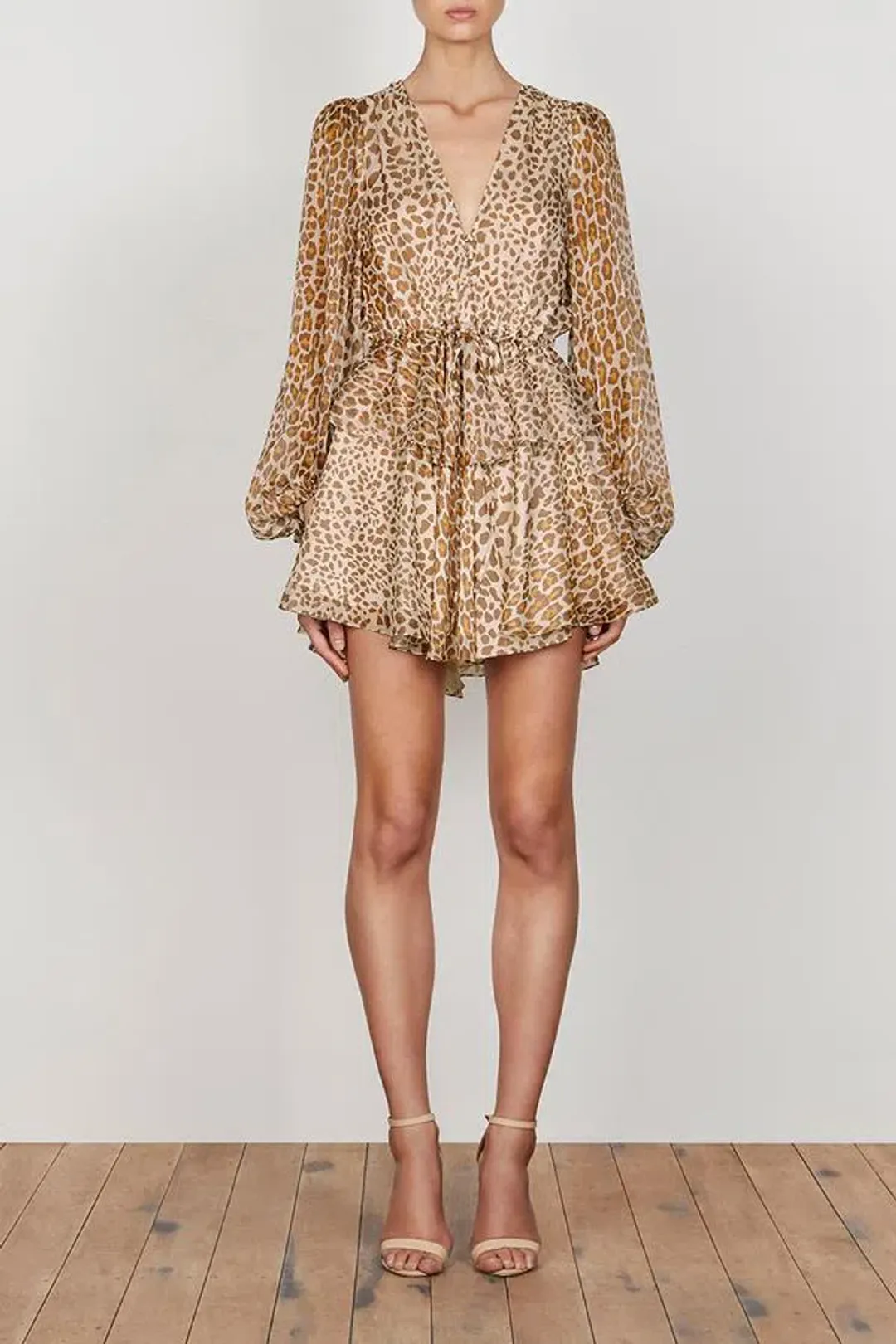 Shona Joy Ghetty Balloon Sleeve Mini Dress Print Size 10 for rent on The Volte - main image