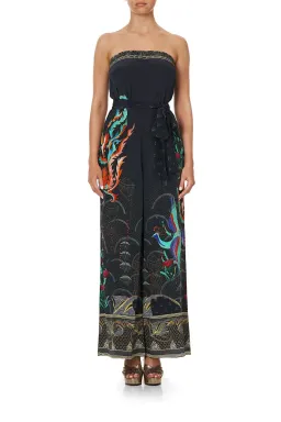 Camilla Wise Wings Tie Waist Strapless Jumpsuit Size S for rent on The Volte - image 1