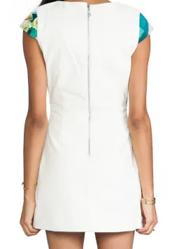 Shakuhachi Flower Bomb Embroidered Square Dress Floral Splice Size S for rent on The Volte - image 2