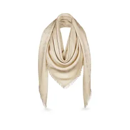 Louis Vuitton Monogram Shawl Beige for rent on The Volte - image 1