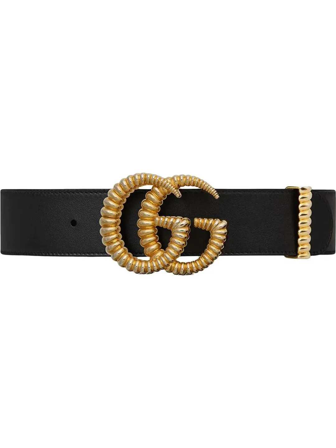 Gucci Torchon Double G Buckle Leather Belt Black for rent on The Volte - main image