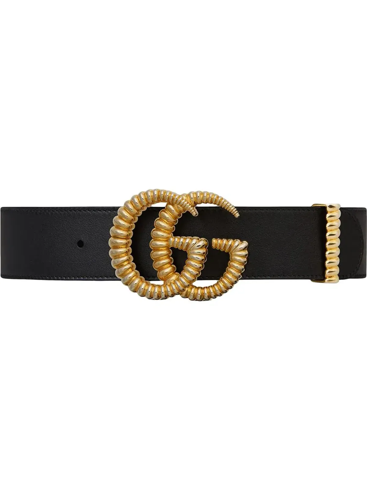 Gucci Torchon Double G Buckle Leather Belt Black - Image 1