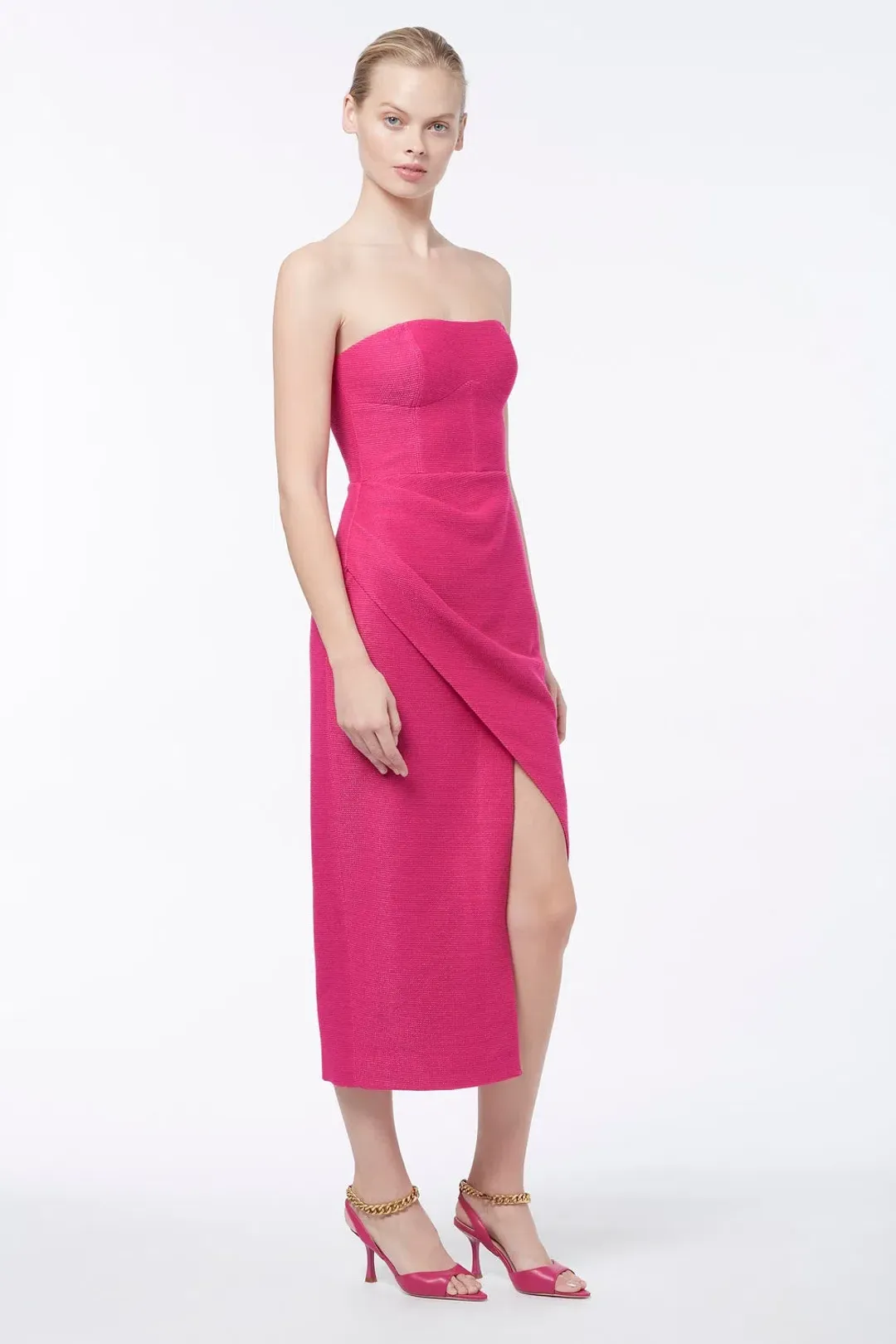 Manning Cartell Electric Avenue Midi Dress Pink Size 8 for rent on The Volte - main image