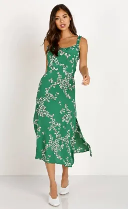 Faithfull the Brand Gizelle Dress Green Size 8 for rent on The Volte - image 1