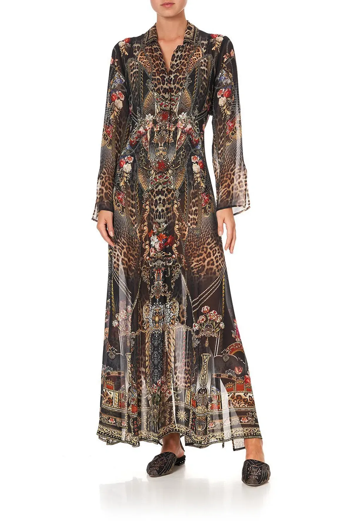 Camilla Kaftan Dress Animal Print Size 8 - Image 1