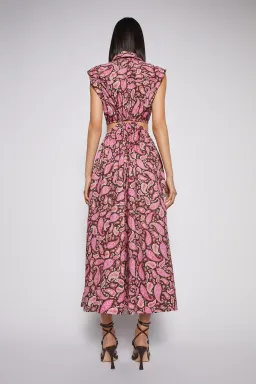 Scanlan Theodore Cotton Paisley Ring Dress Print Size 8 for rent on The Volte - image 3