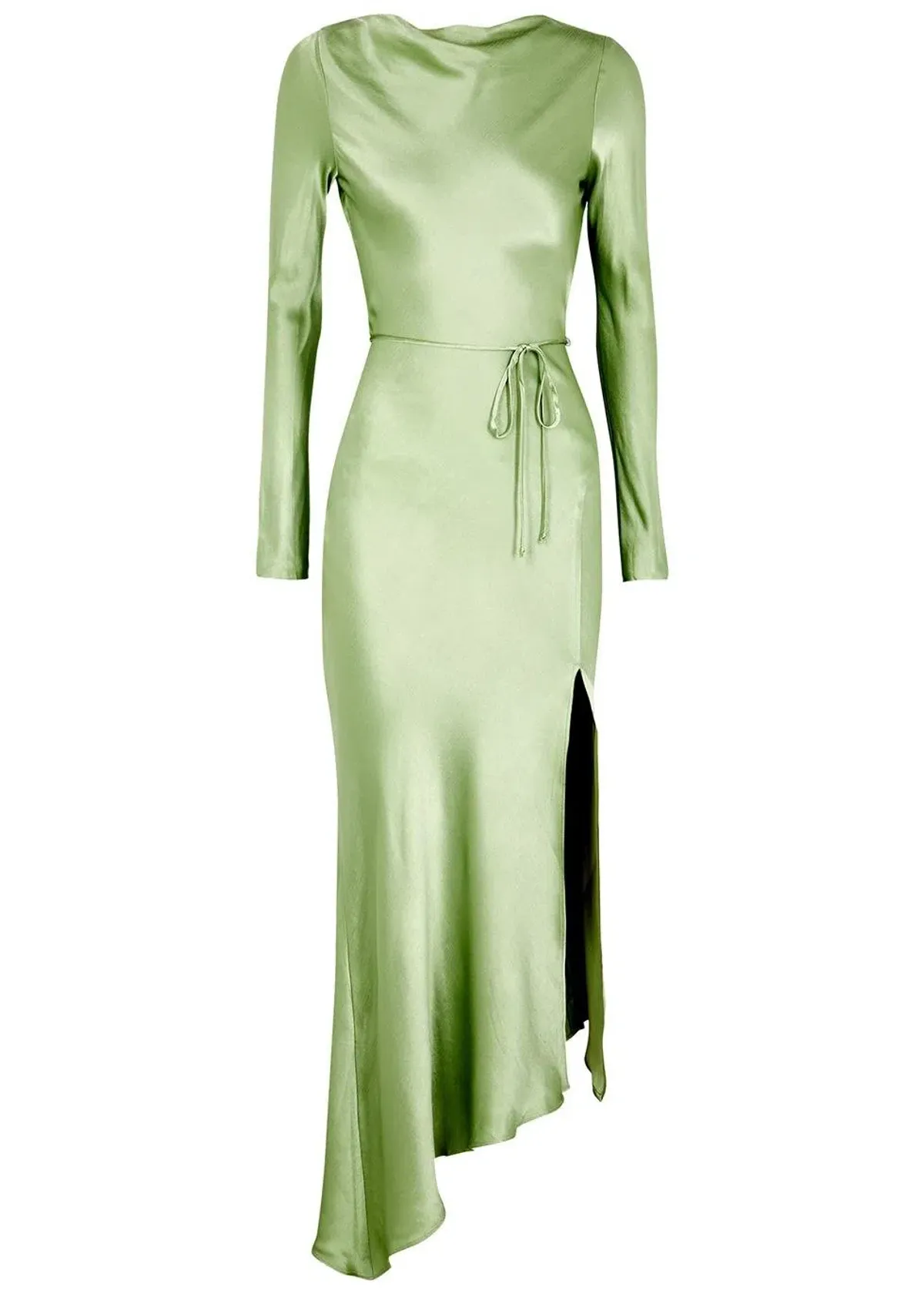 Bec & Bridge Crest Long-Sleeve Midi Dress - Peppermint Green - Size 10 - Image 4
