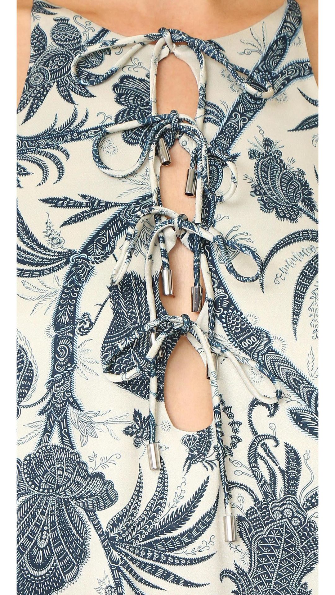 Zimmermann Adorn Tie Up Shift Mini Dress Floral Size 0 / AU 8 for rent on The Volte - main image