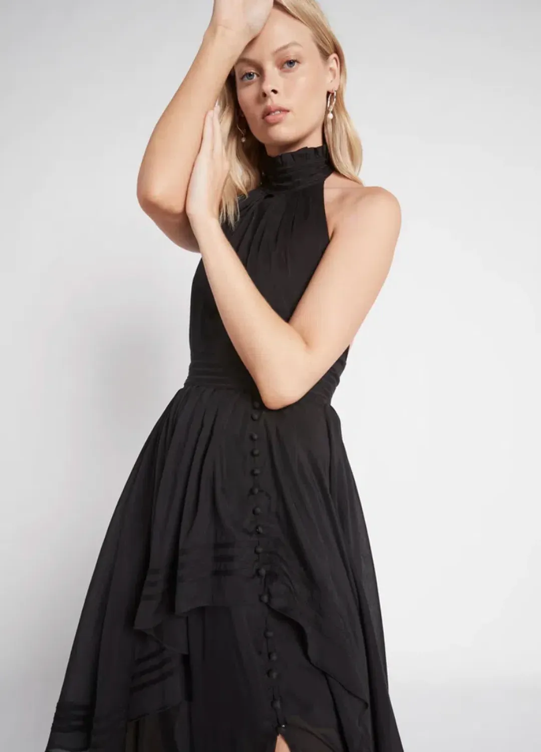 Aje Bungalow Sienna Dress Black Size 12 for rent on The Volte - main image
