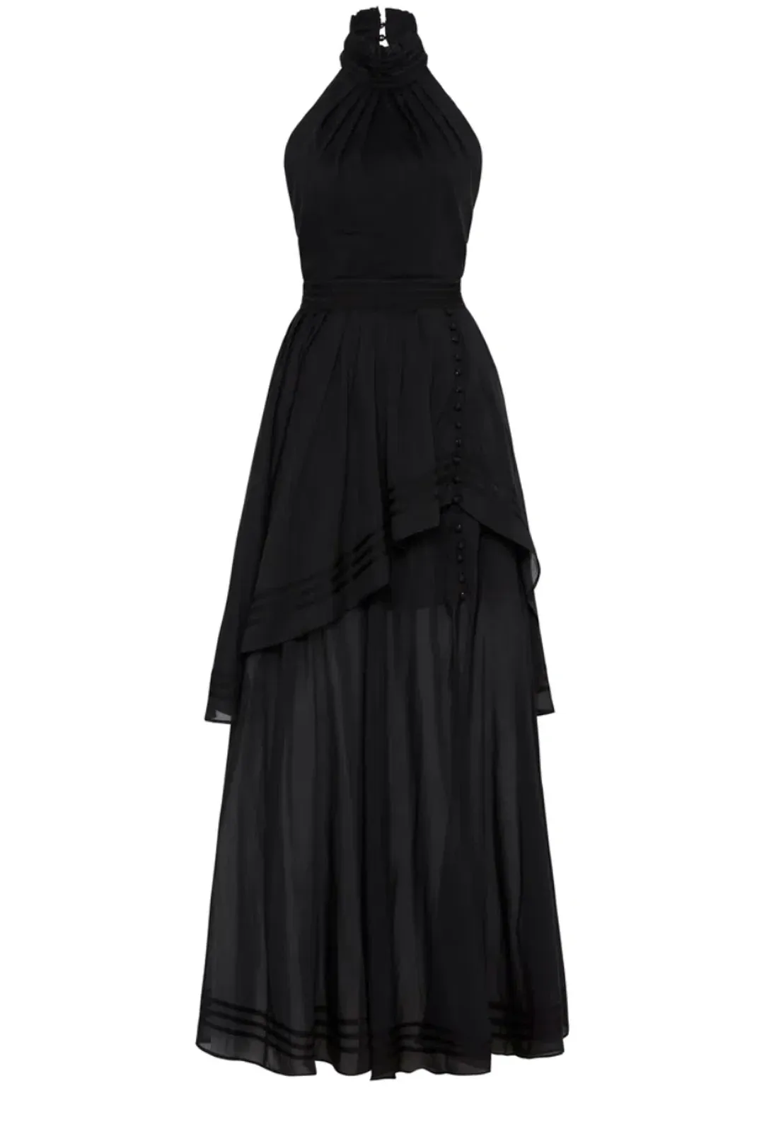 Aje Bungalow Sienna Dress Black Size 12 for rent on The Volte - main image