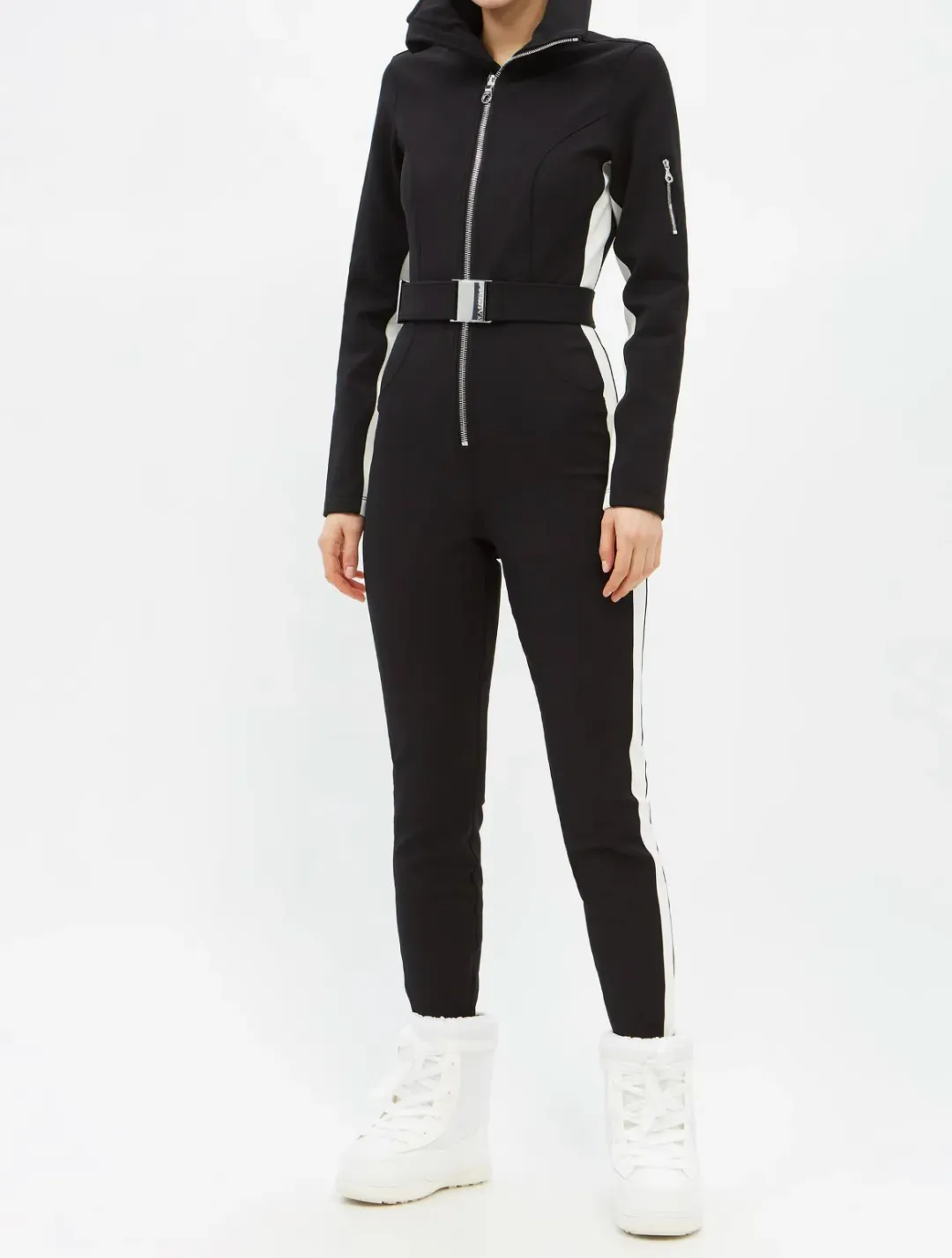 Cordova Striped Signature Ski Suit Onyx Size 8 for rent on The Volte - main image