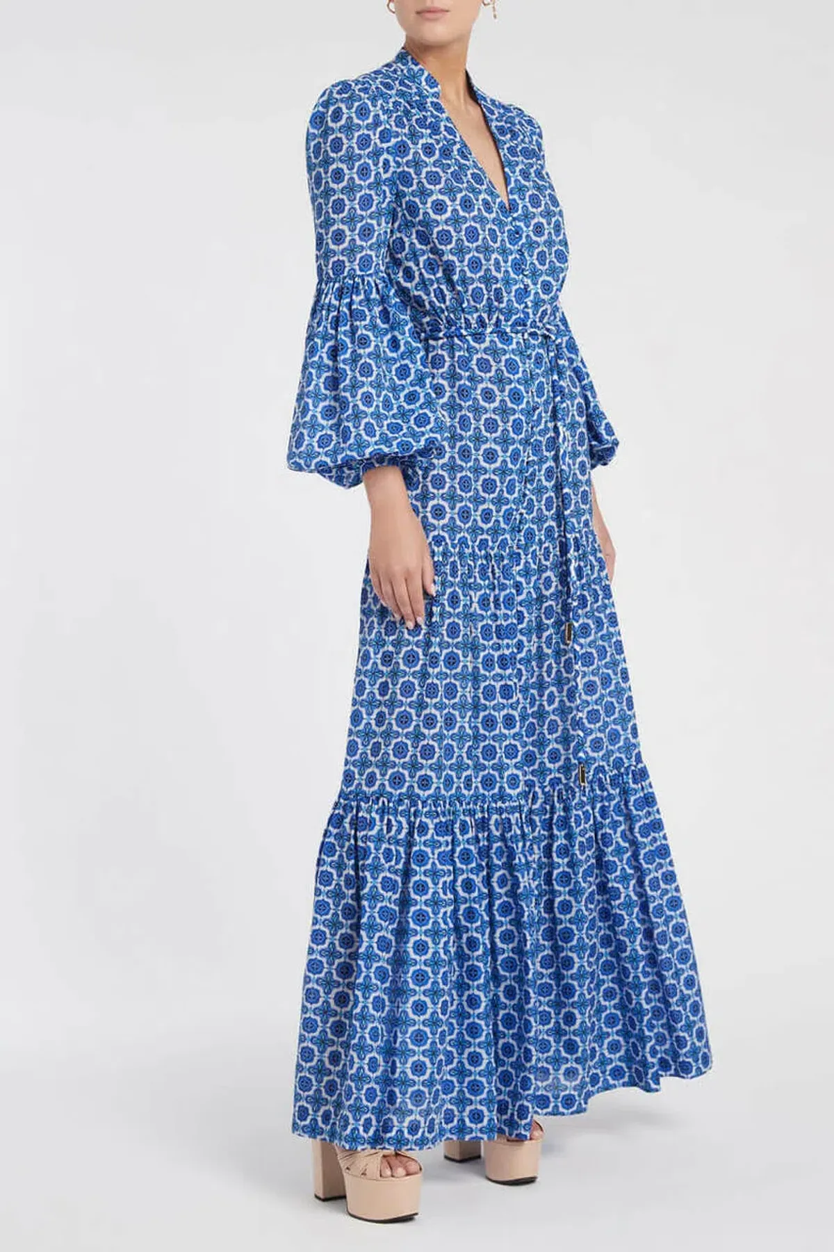 Rebecca Vallance Santorini Kaftan Print Size 10 - Image 4