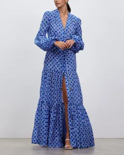 Rebecca Vallance Santorini Kaftan Print Size 10 for rent on The Volte - image 1