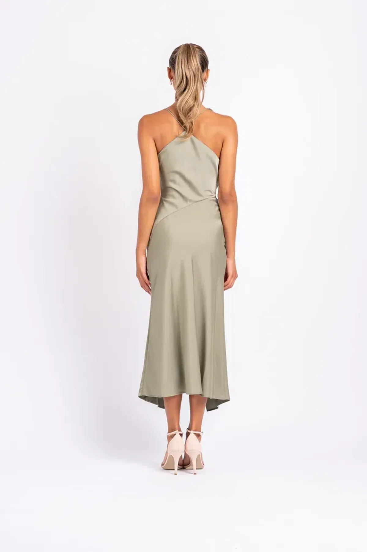 One Fell Swoop Muse Dress in Serpent Green Size 8 - Image 3