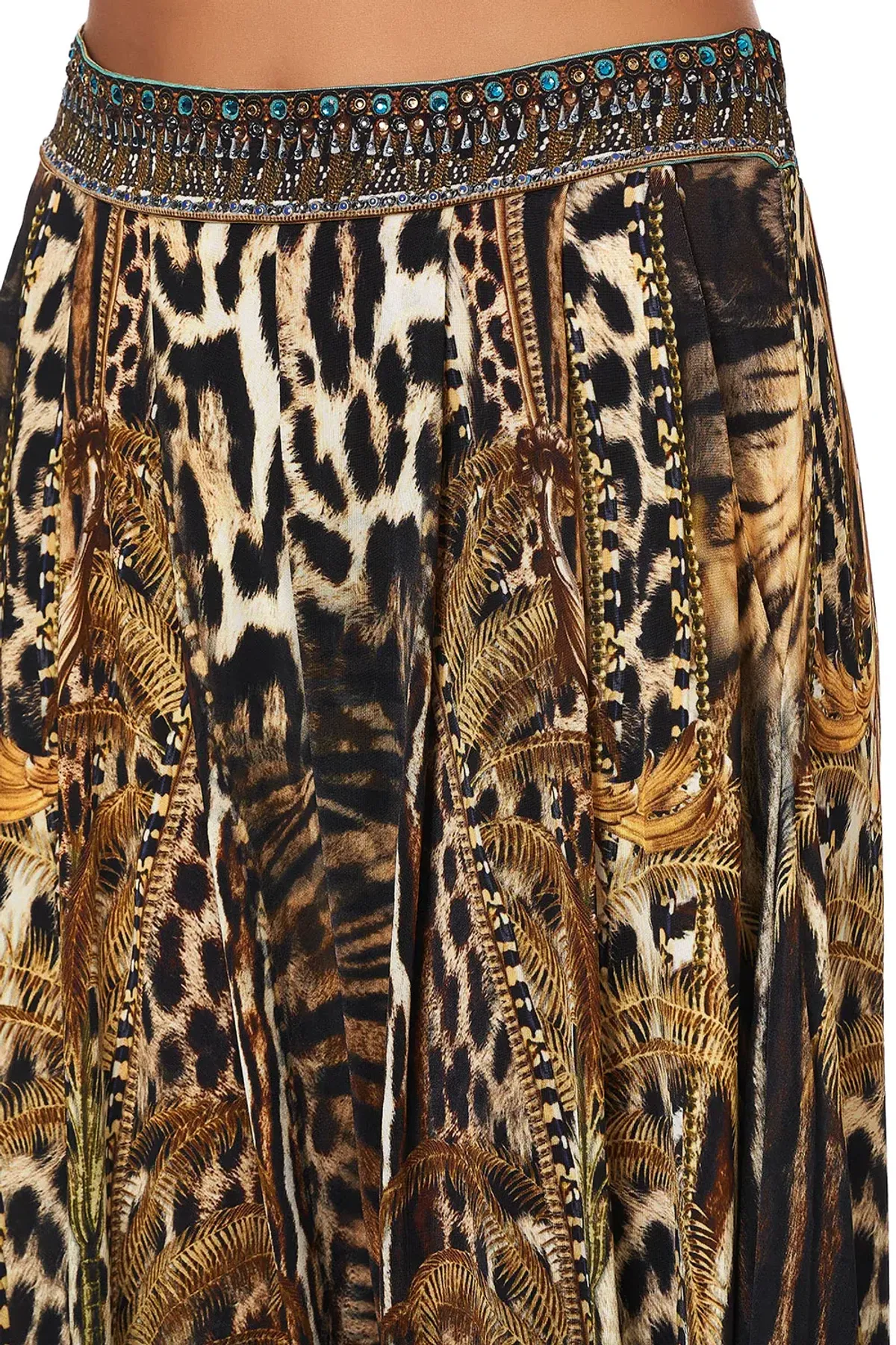 Camilla Jersey Drape Pant Berkeley St After Dark Animal Print Size S / AU 8 - Image 5