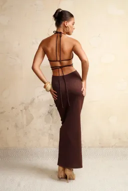 Arcina Ori Kaiya Knit Dress Brown Size 10 for rent on The Volte - image 3