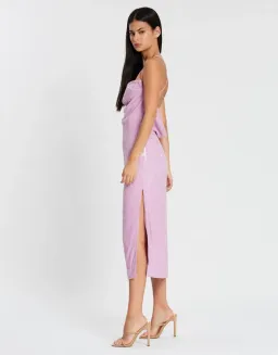 Misha Devon Dress in Lilac Sequin Size 8 for rent on The Volte - image 3