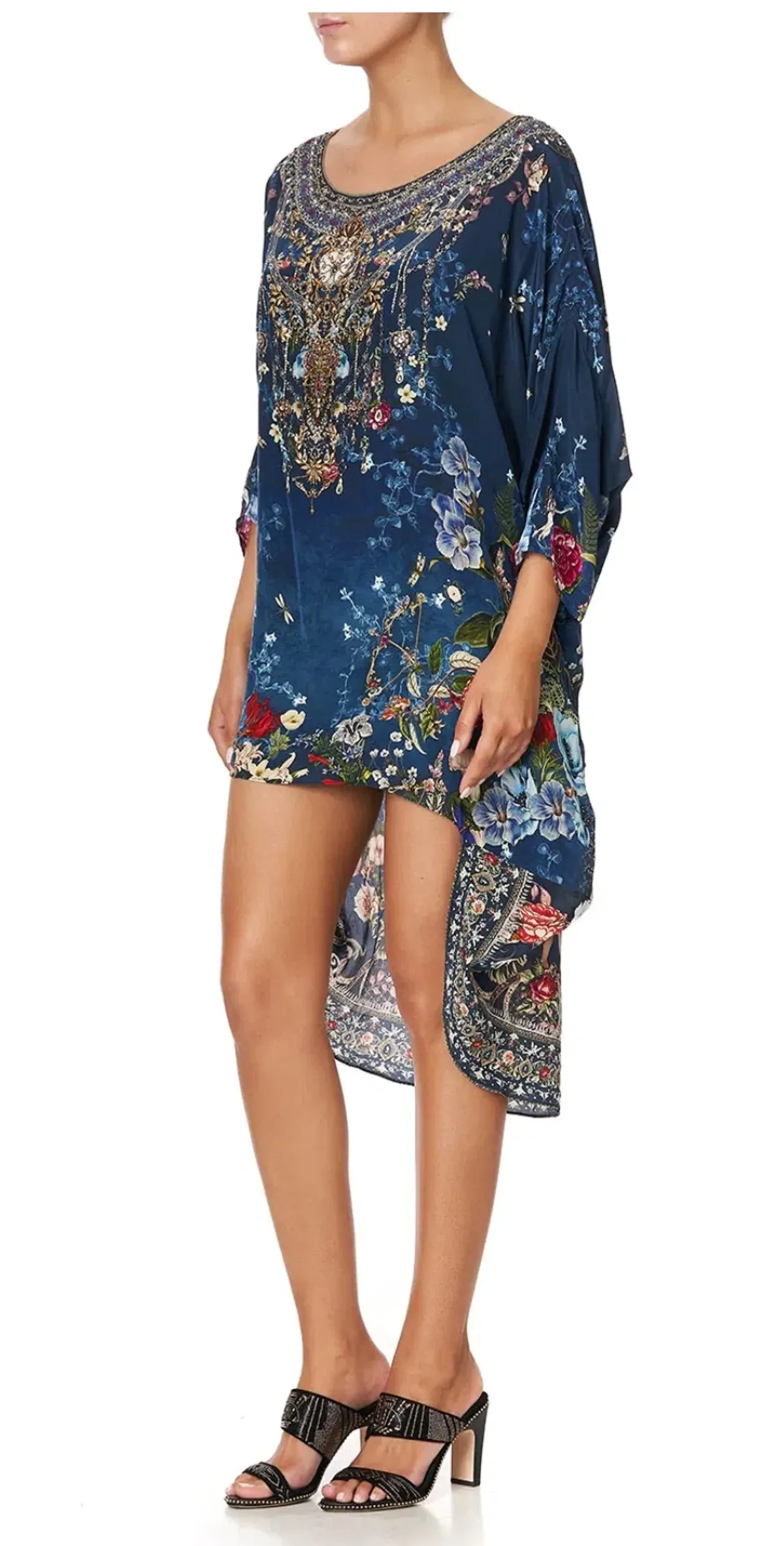 Camilla Dreams of Midsummer Scoop Back Hem Dress Print Size XS - Image 4