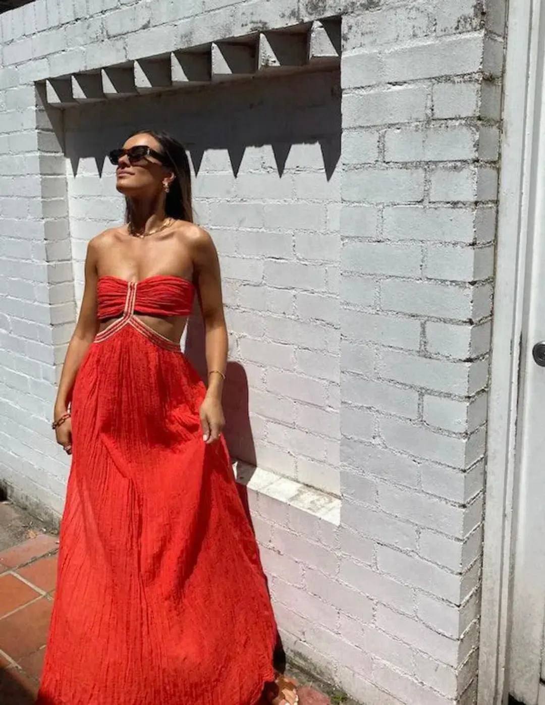 D’Artemide Chloe Dress Red Size 6-12 for rent on The Volte - main image